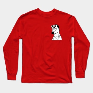 Red in black and white Long Sleeve T-Shirt